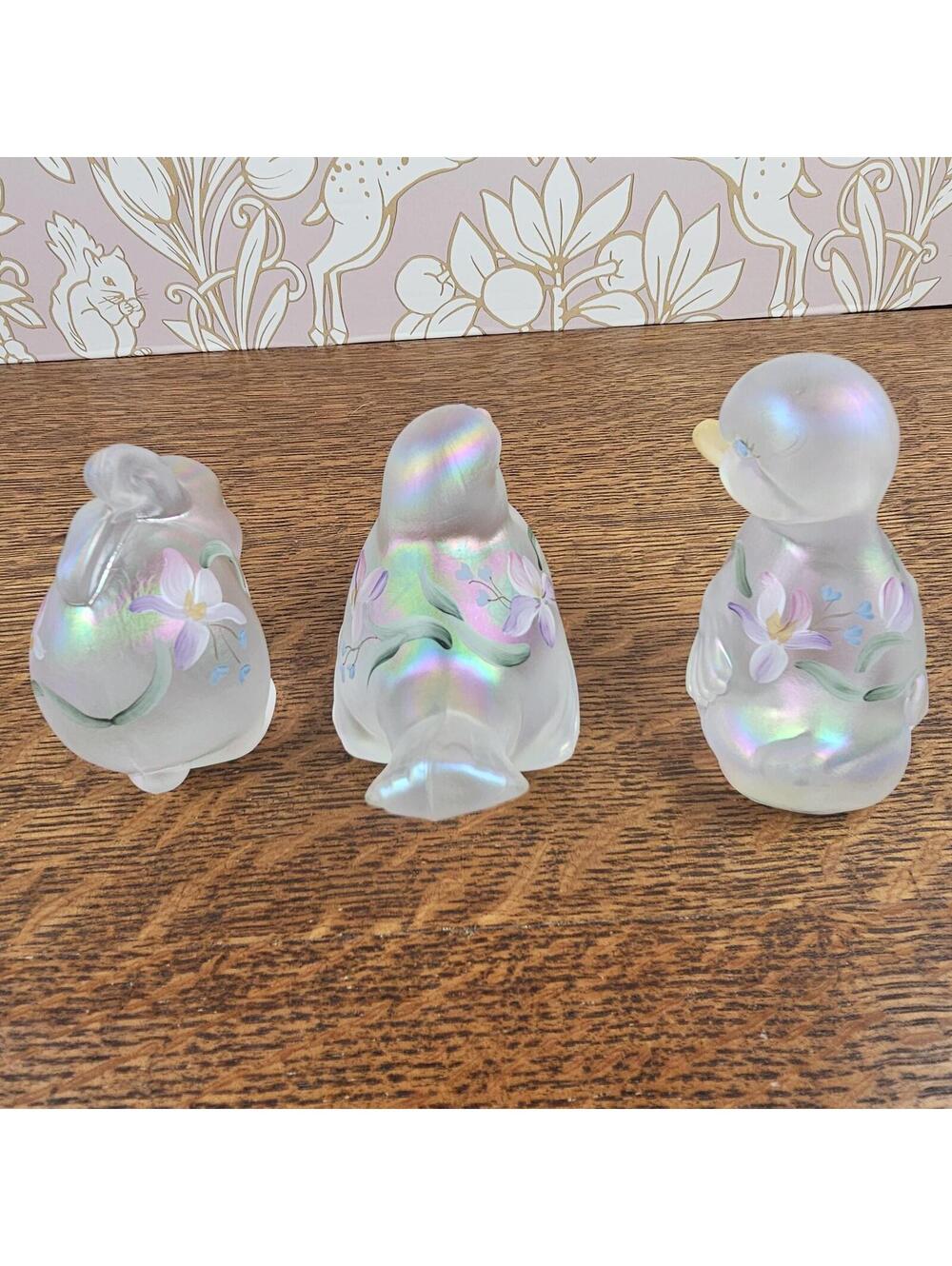 Fenton Hand Painted Animal Figurine Set by D. Robinson - Picture 10 of 15